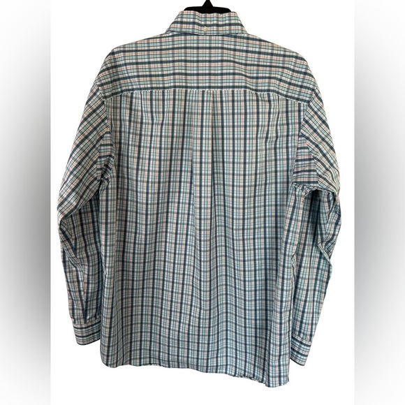 Duluth Trading Co Shirt Mens Medium Relaxed Fit Wrinkle Resistant L766 - Picture 5 of 6